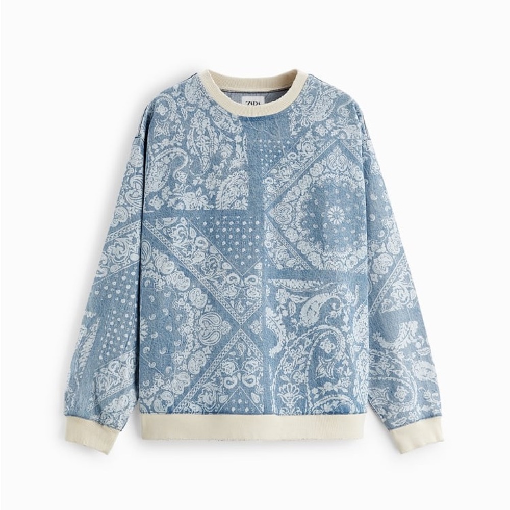 Bandana Print Sweatshirt